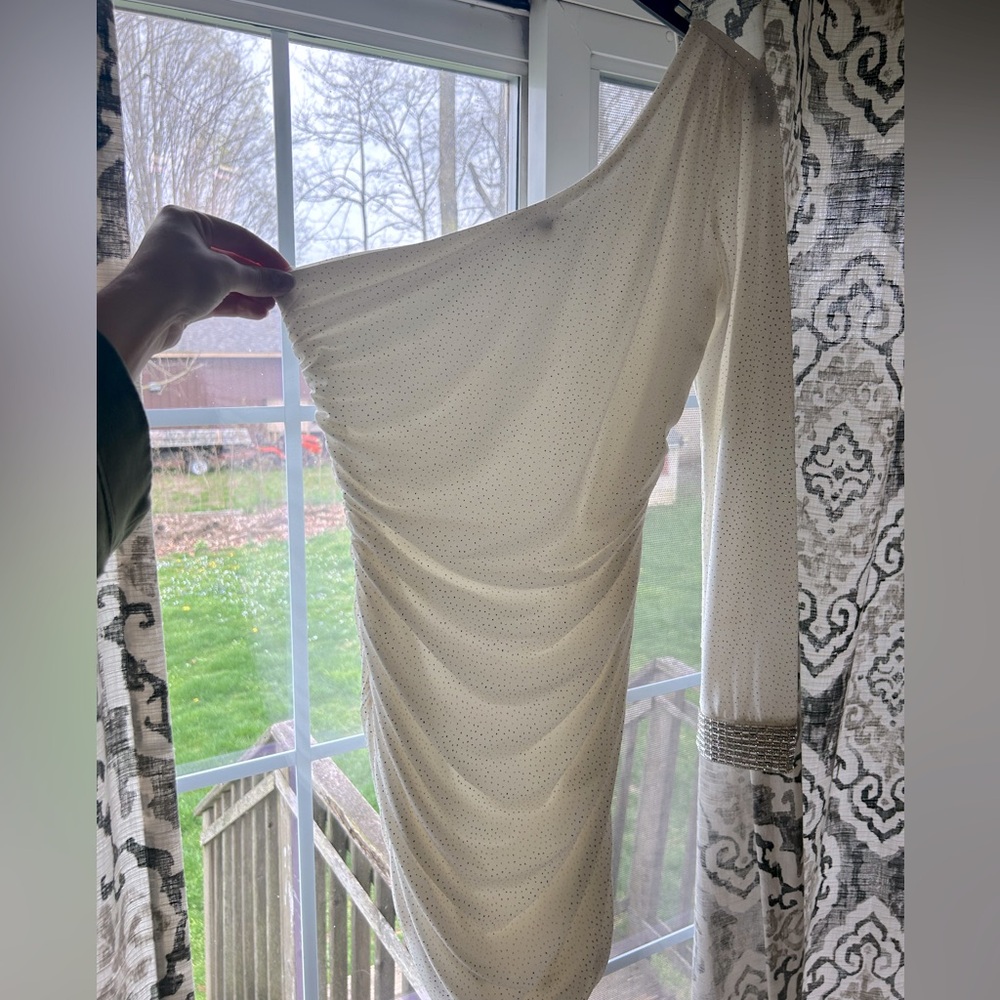 short dress. from Macy’s. size large. white